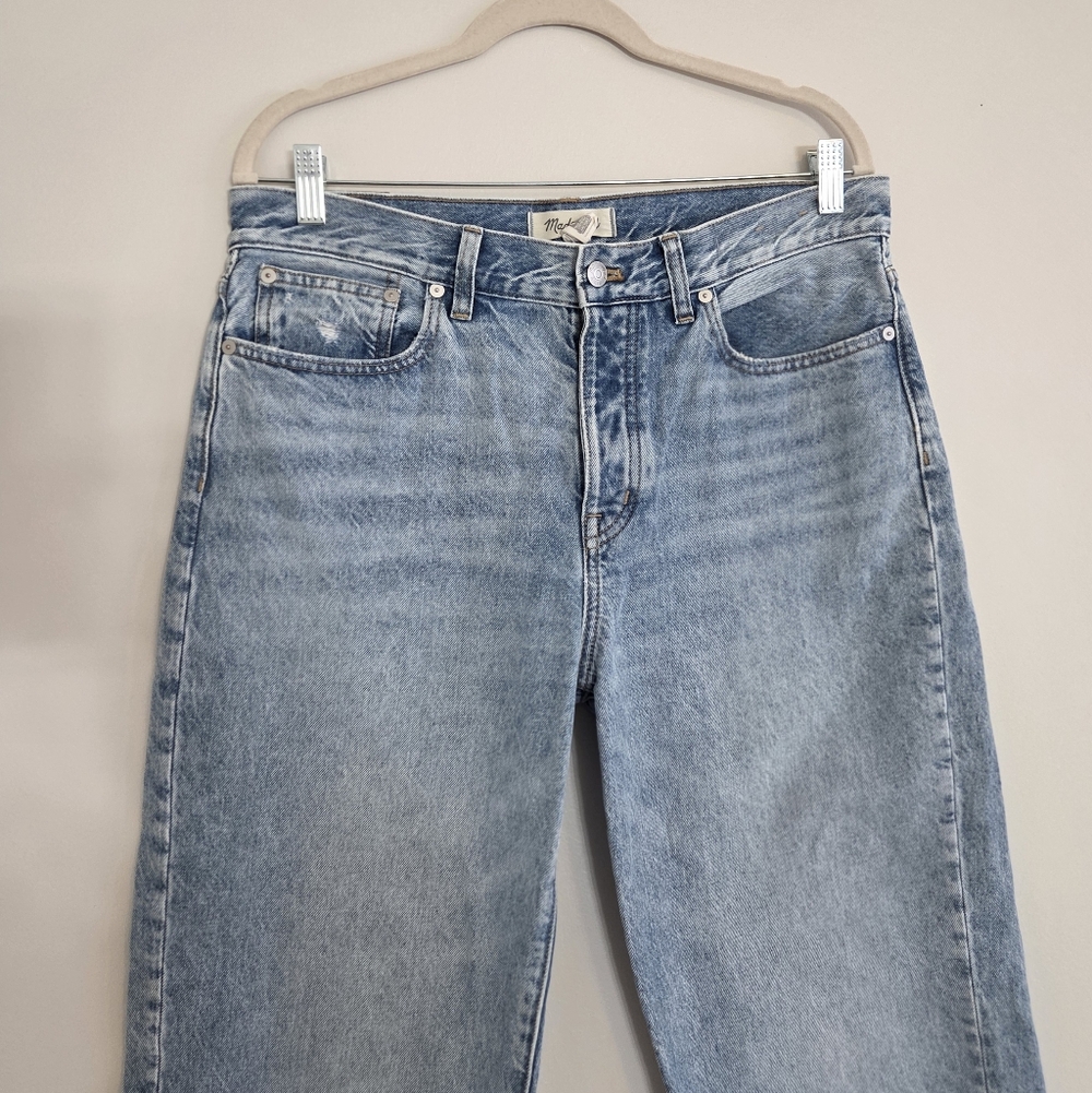 Madewell Low-Slung Straight Jeans olvera wash Rigid Size 29 - Picture 3 of 7